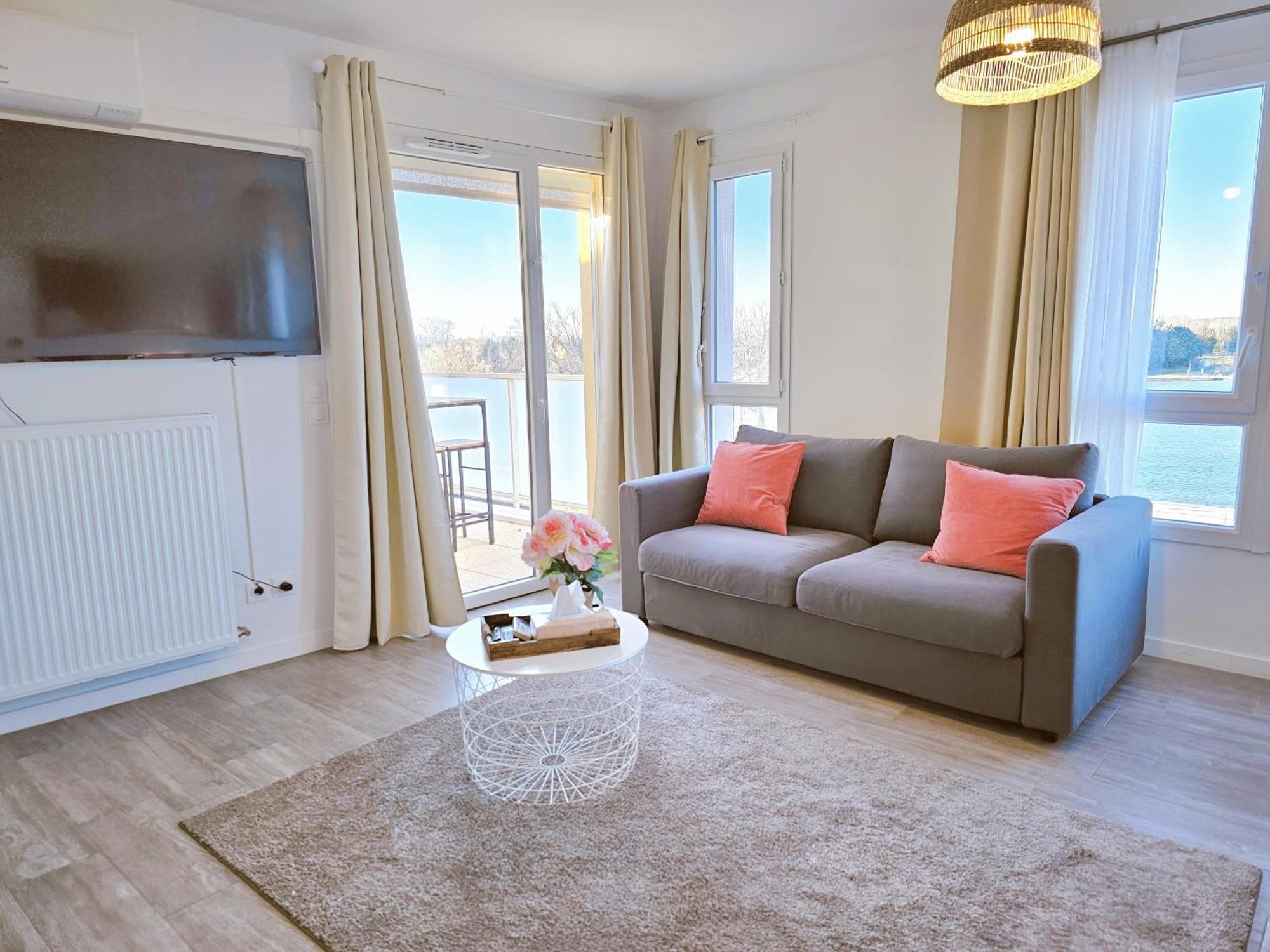 Lakeside Provence - Appartement 4 Etoiles Face Au Lac De มงโตซ์ ภายนอก รูปภาพ