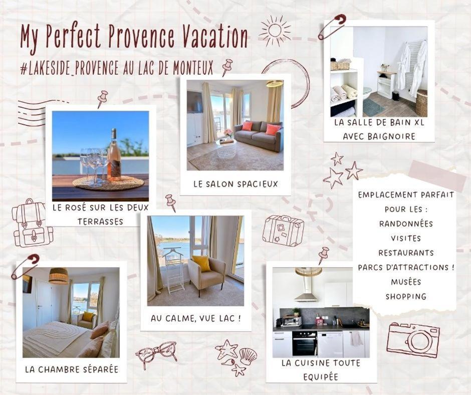 Lakeside Provence - Appartement 4 Etoiles Face Au Lac De มงโตซ์ ภายนอก รูปภาพ